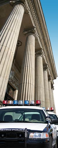 police, courthouse